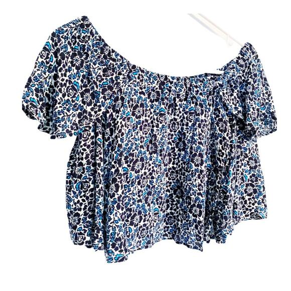 RAGA Blue White Floral Off Shoulder - Picture 3 of 8